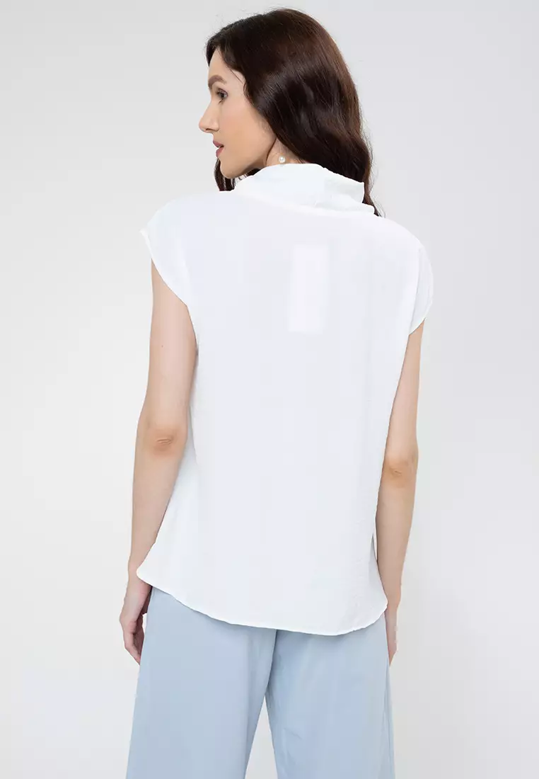 Latrice Cowl Neck Continuous Sleeve Top