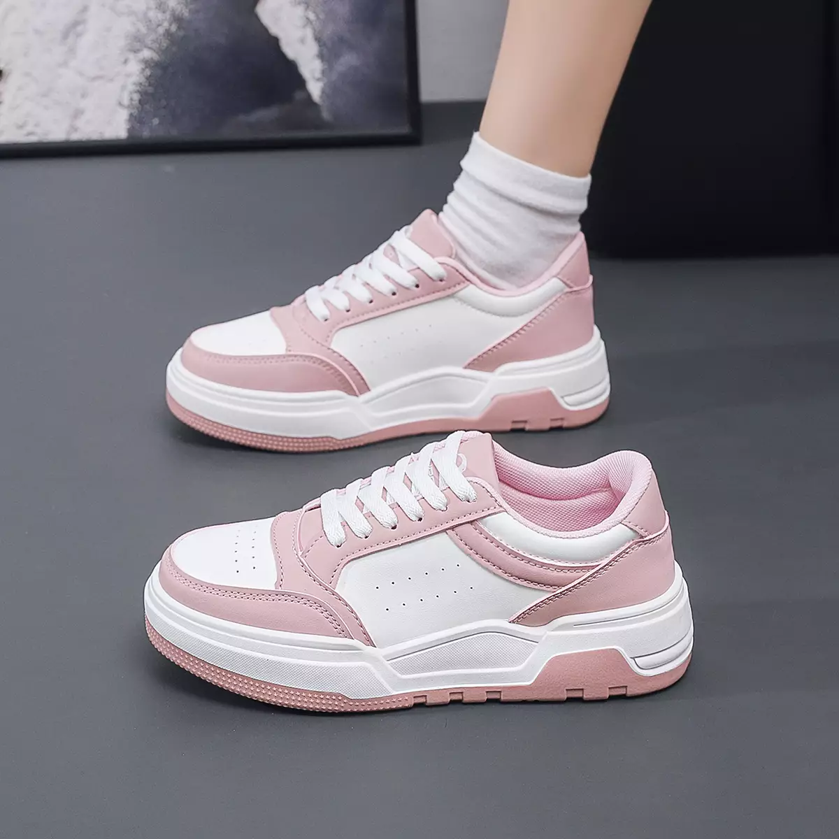 Sepatu Modis Wanita Casual Bertali Sneakers Cewek Fashion QN2519