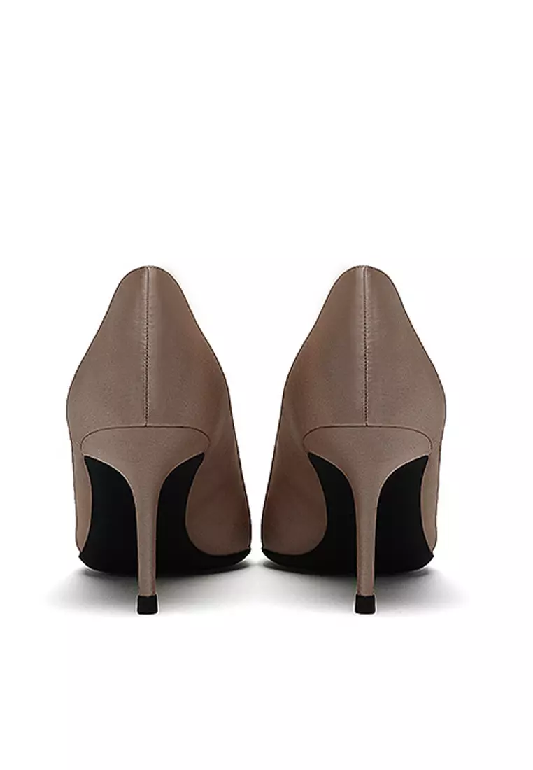 6CM Silk Fabrics Pointed High Heel Shoes HZL163