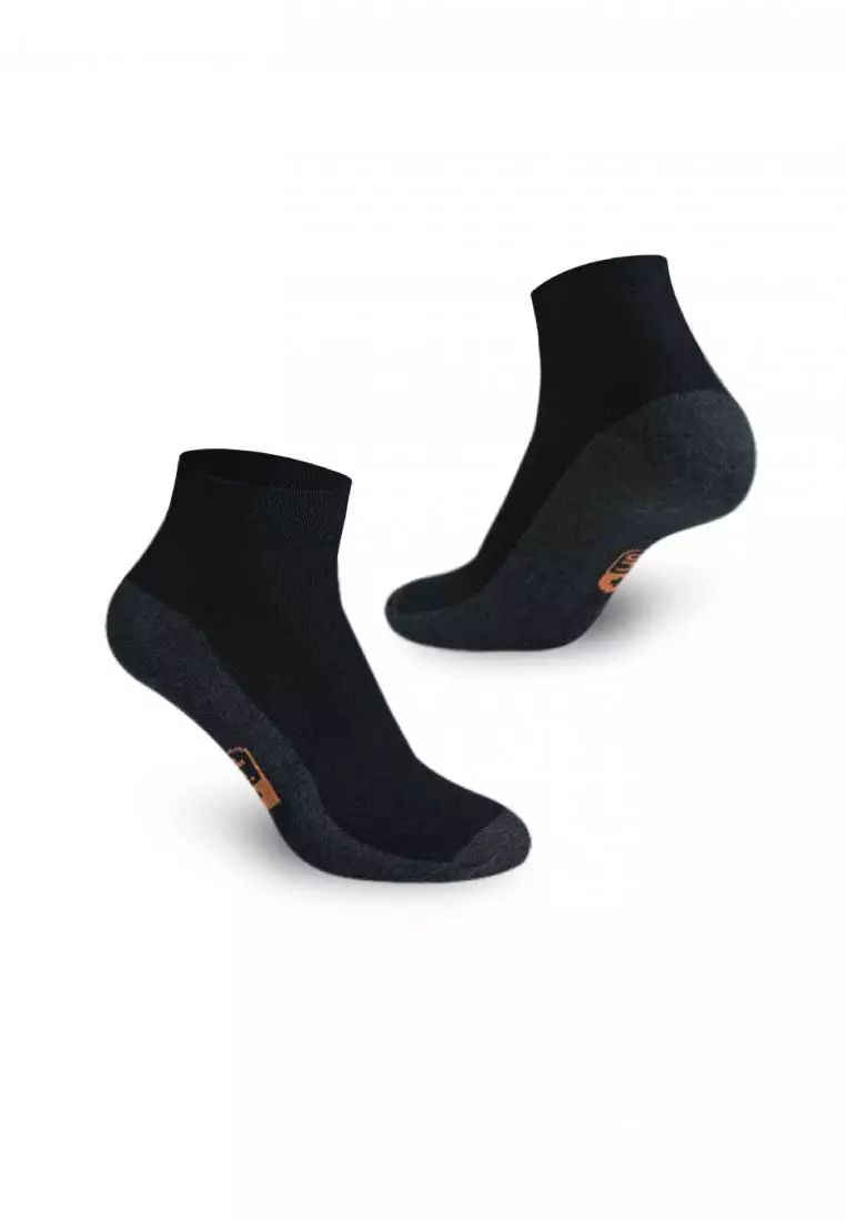 DMCG12 Men's Cotton Lite Casual Ankle Socks - 3 Pairs