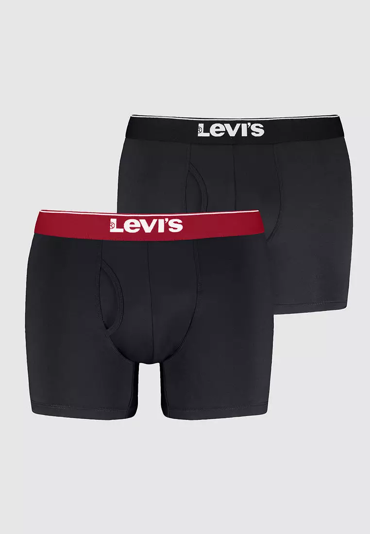 Levi's® Levis Men Solid Basic Boxer 2P Microfiber (004RR-0073)