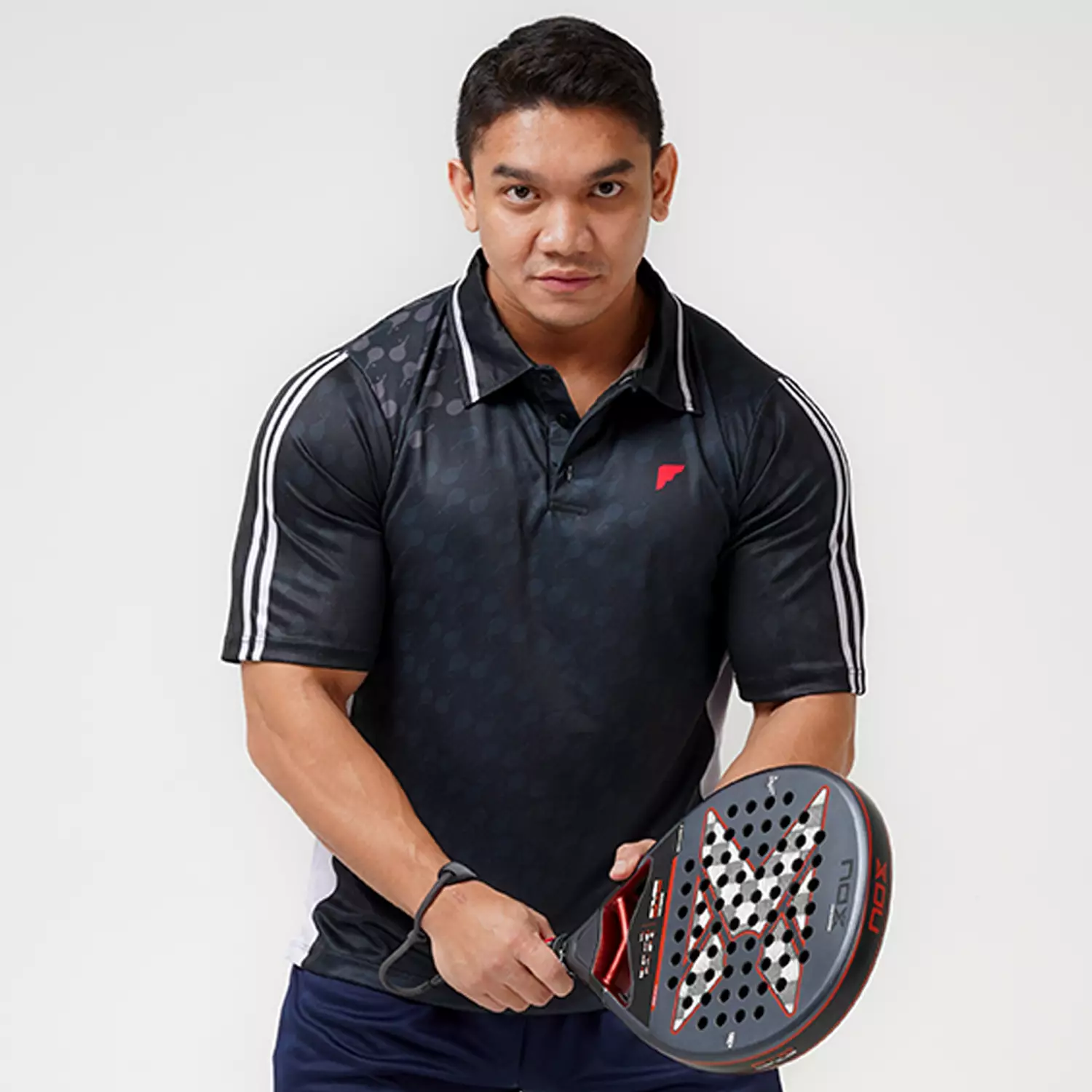 Jual Flexzone Polo Shirts Racket series Black Original 2026 | ZALORA ...