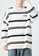 Twenty Eight Shoes white VANSA Unisex Simple Striped Knitted Pullover Sweater VCU-Kw4031 6951BAA50CF26BGS_1