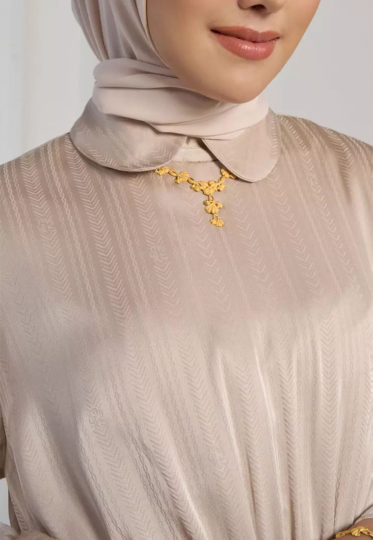 Kami Alia Chinched Waist Dress Sand