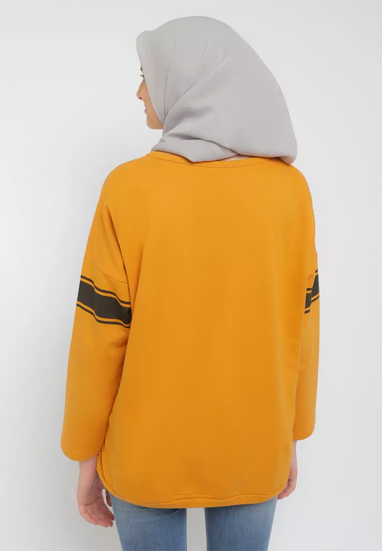 Flamoush Sloven Yellow Sweater Wanita