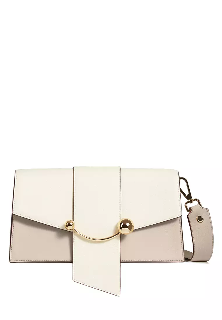 Strathberry Mini Crescent Leather Shoulder Bag