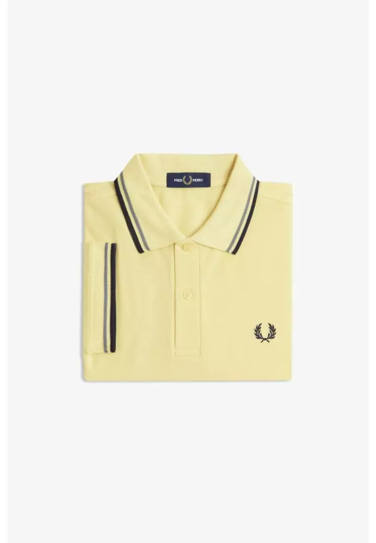 Fred Perry M3600 Twin Tipped Fred Perry Shirt (Champion's Gold / Stockport Blue / Navy)