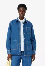 Buy Lacoste Oversized Denim Jacket 2026 Online | ZALORA