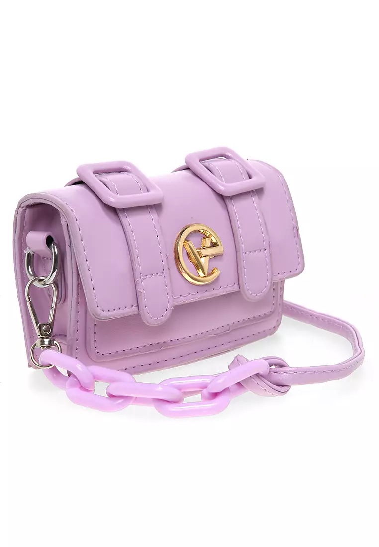Tas Slempang Cute Design Simple Slingbags Wanita Premium Quality - Purple