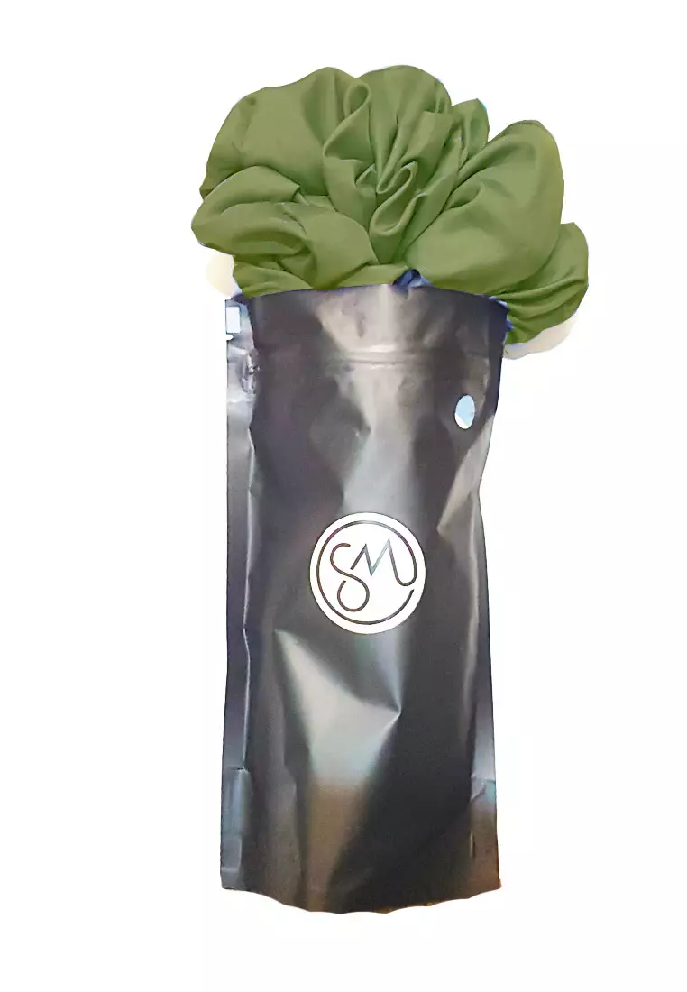 Hair Volumizer Scrunchie Green
