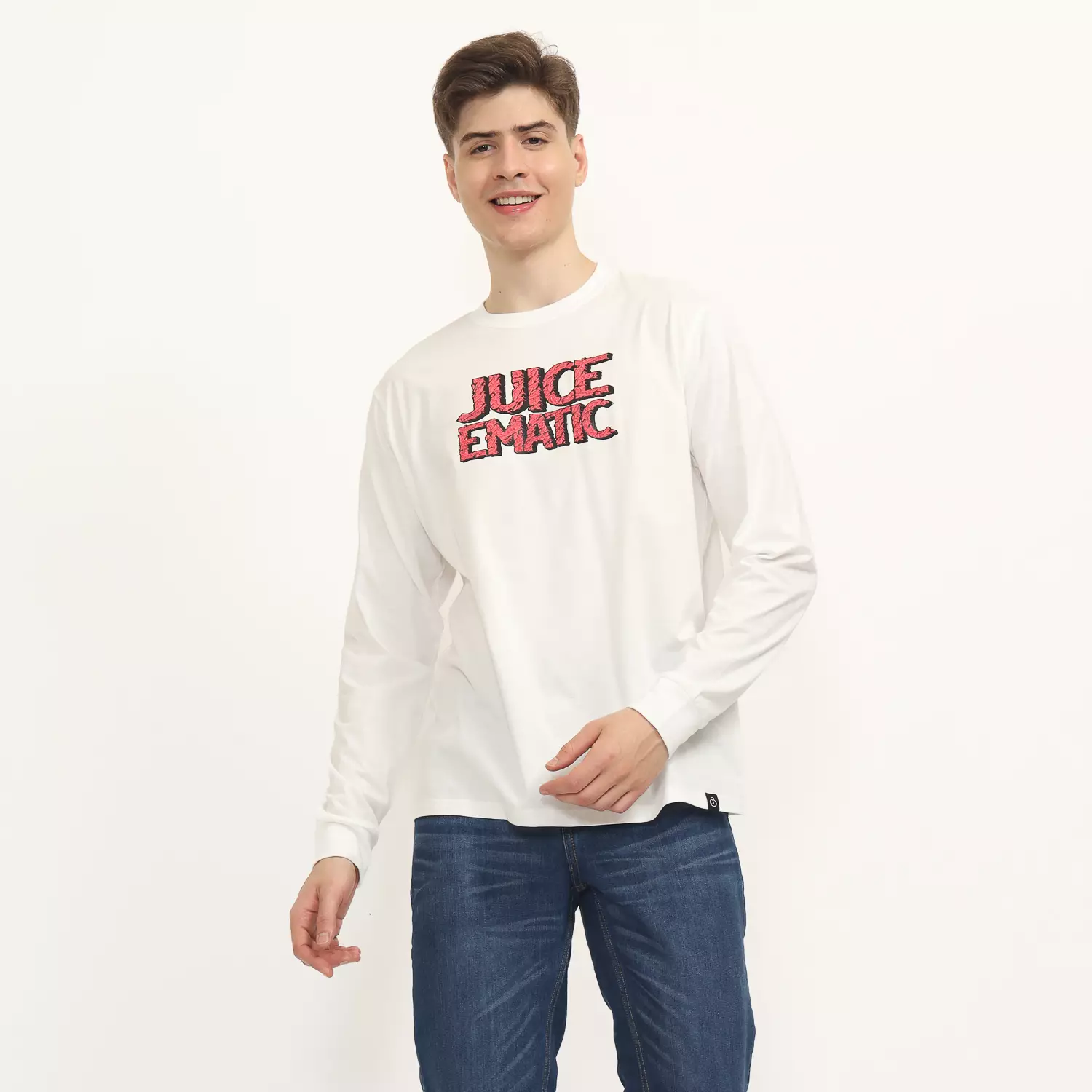 Juice Ematic Kaos Lengan Panjang Pria Griz Men Long Tee Planet Surf