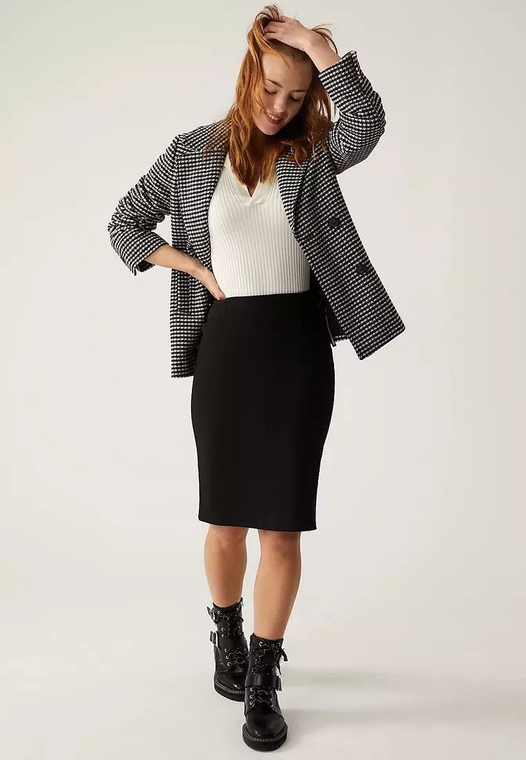 Knee Length Pencil Skirt
