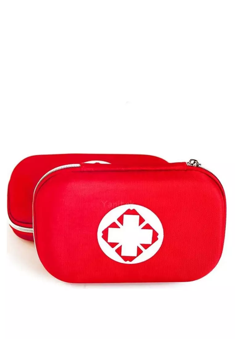 Poms Tas P3K First Aid Kit 18 in 1 Material Canvas ORIGINAL - Red