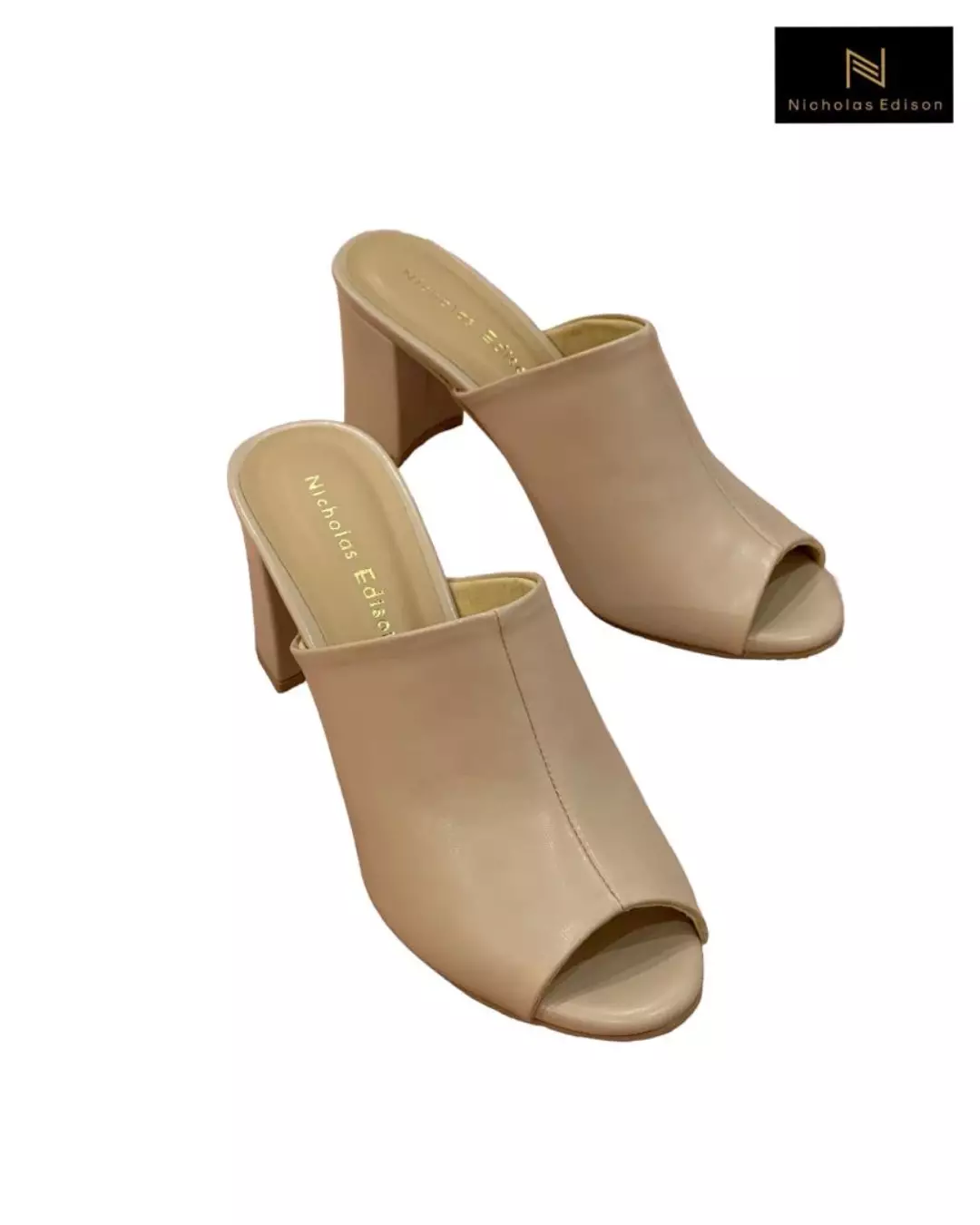 Nicholas Edison Heel Vita Beige