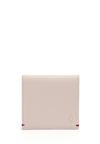 Gnome and Bow beige Gulliver Name Card Holder Wallet (RFID Nappa Leather) E134FACC3E174BGS_1