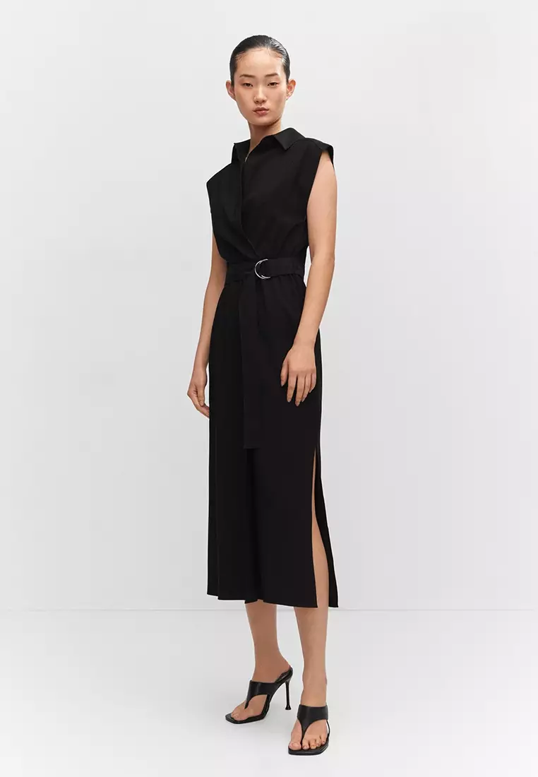 Buy Mango Belt Shirt Dress Online | ZALORA Malaysia