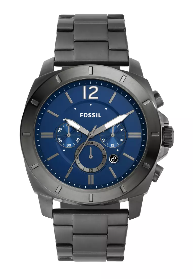 Fossil Male's Privateer grey Stainless Steel Watch BQ2758