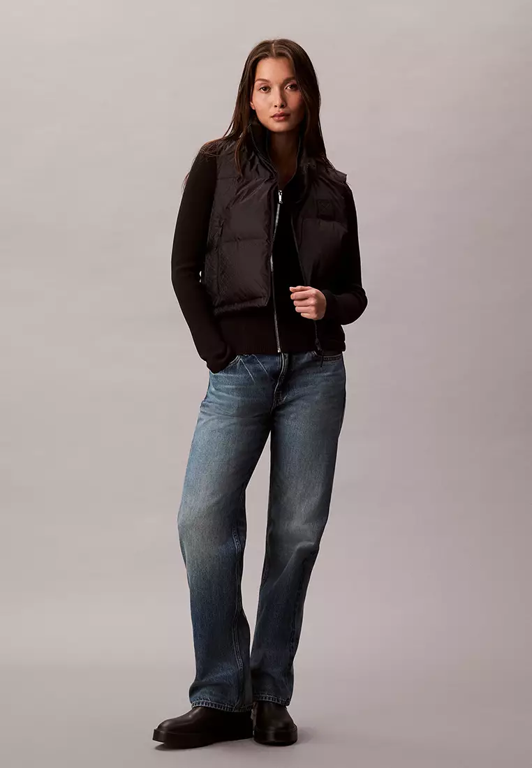 Logo Jacquard Puffer Vest - Calvin Klein Jeans