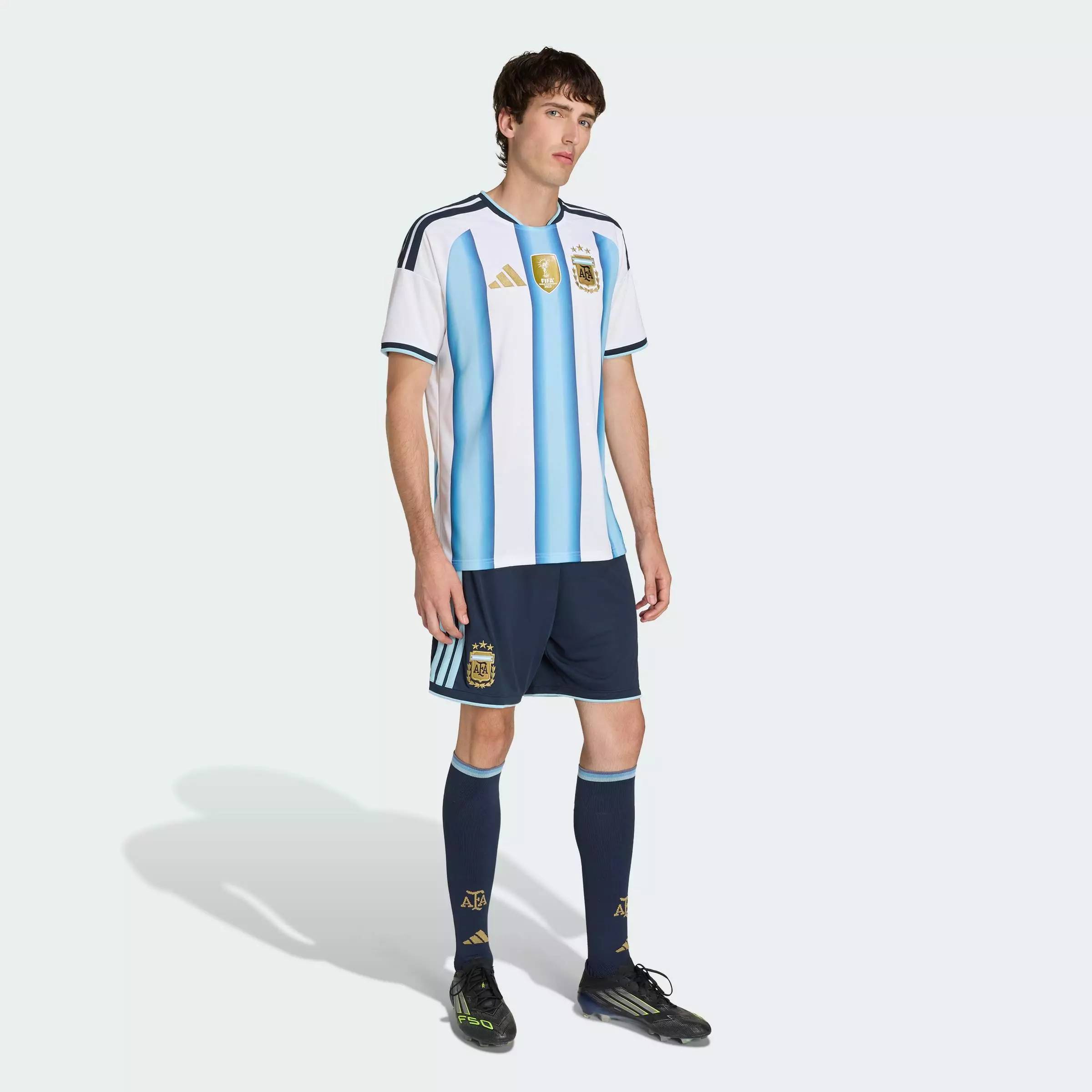 Football Argentina 26 Home Shorts Men Blue JM1325