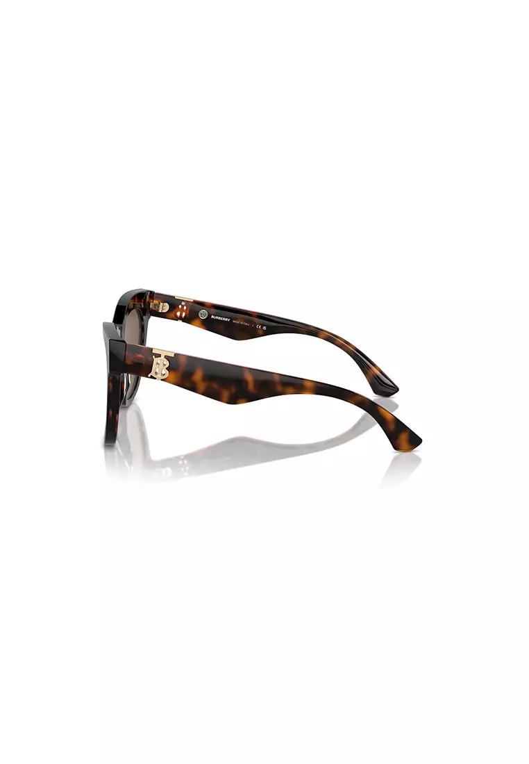 Women's Square Frame Brown Acetate Sunglasses - BE4418F