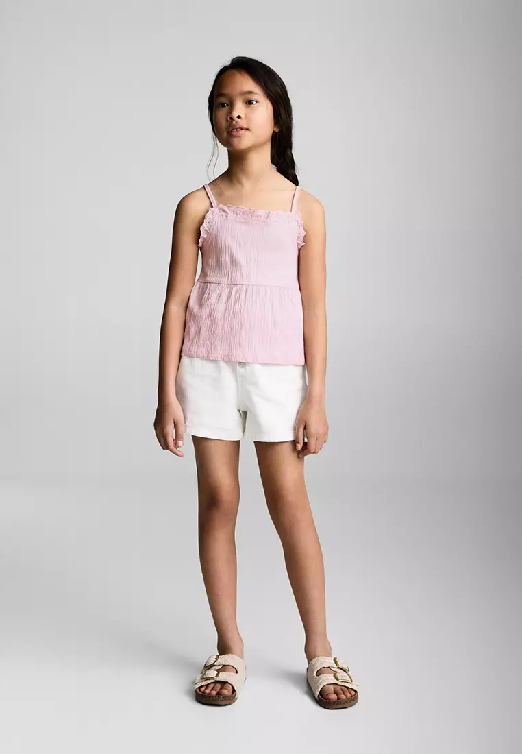Top With Swiss Embroidery Detail