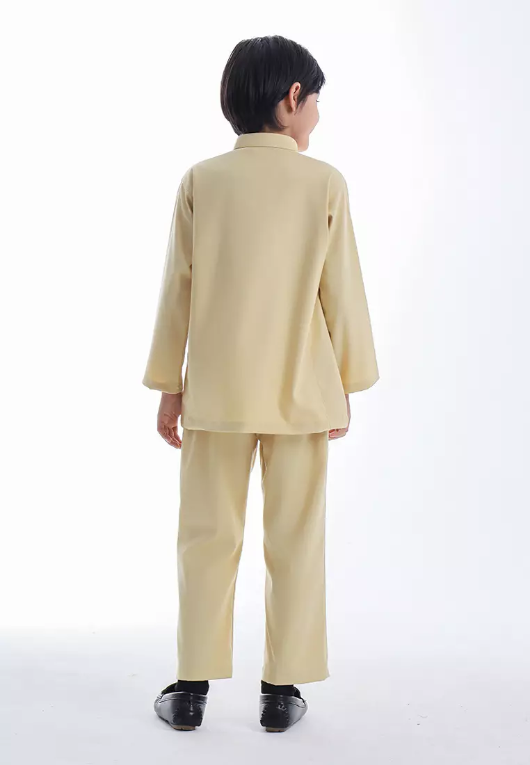 Alain Delon Baju Melayu Cekak Musang Budak - 19026504-50SundressYellow