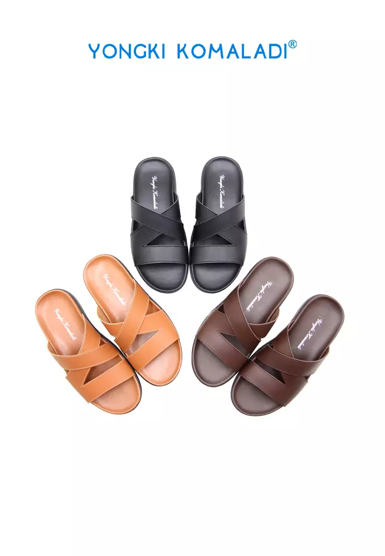 [ ORIGINAL ] YONGKI KOMALADI SANDAL OL-ESRF461-22 TAN