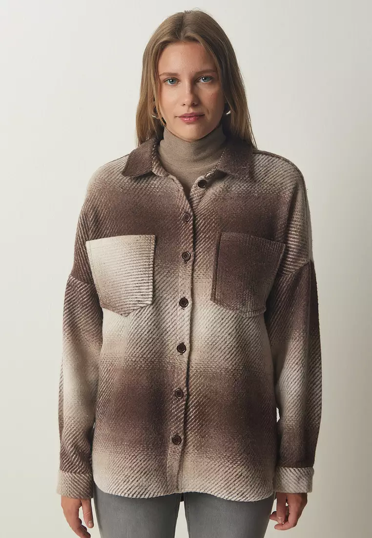 Lumberjack Oversize Stamped Shirt Jacket