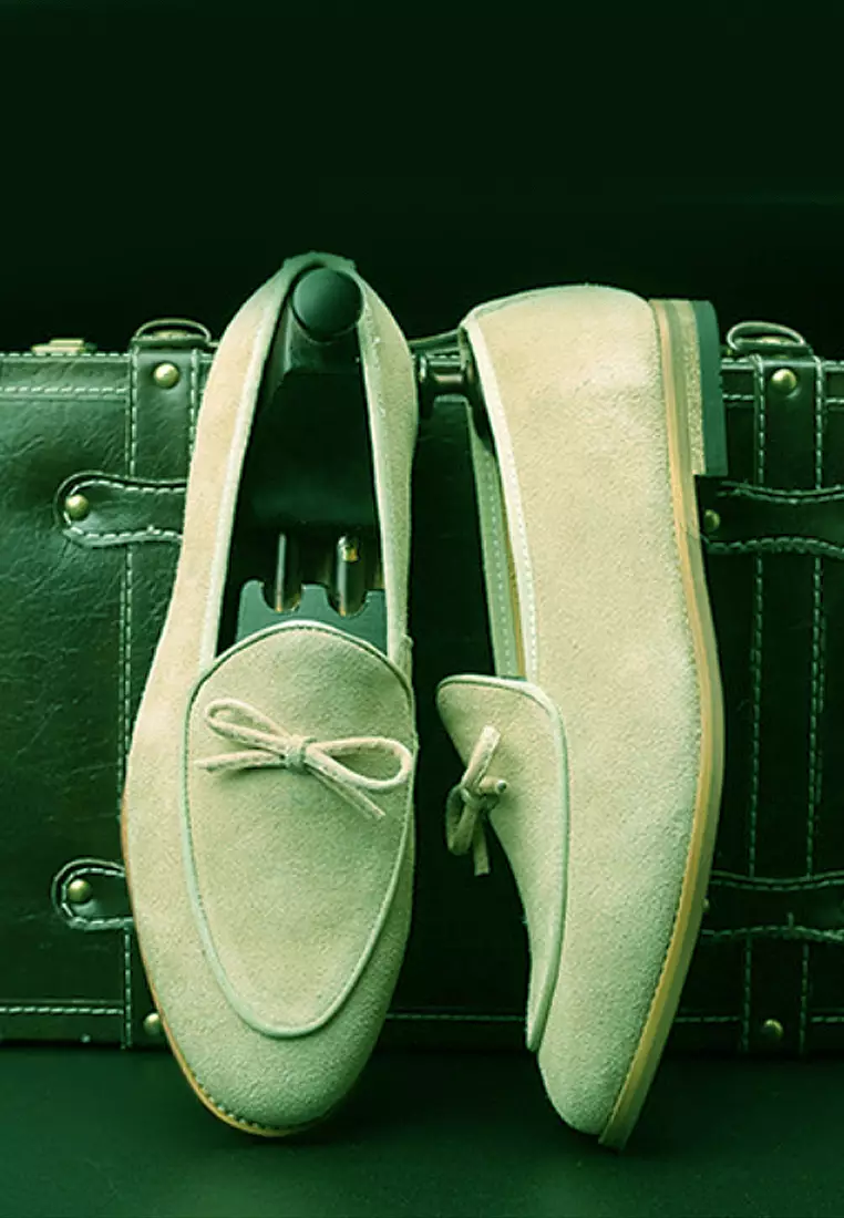 VANSA Cow Suede Loafers  VSM-C3322