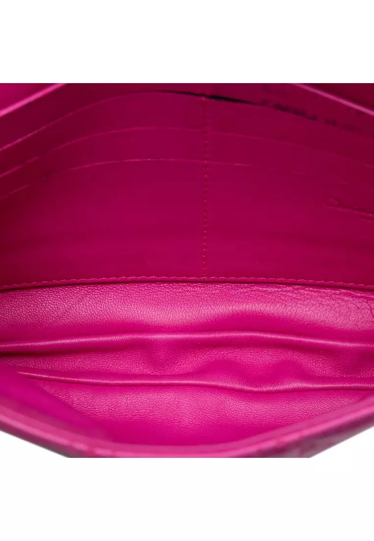 Pre-Loved Dior Lambskin Cannage Chain Pochette
