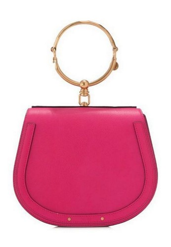 Chloé pink Chloe Medium Nile Bracelet In Smooth & Suede Calfskin Crossbody Bag in Fuchsia Rose DBB1FACEB8ADC5GS_1