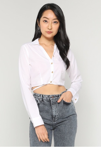 Buy Hollister Wrap Around Shirt 2023 Online | ZALORA Singapore