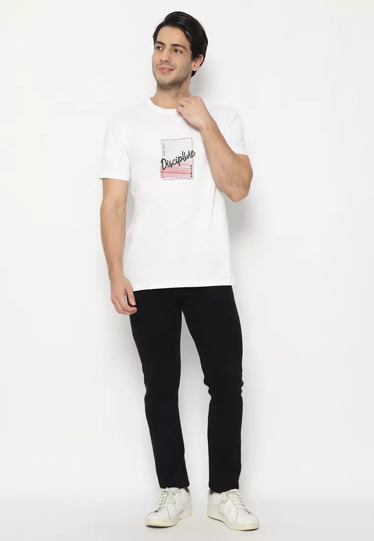 T-Shirt D&F Discipline White