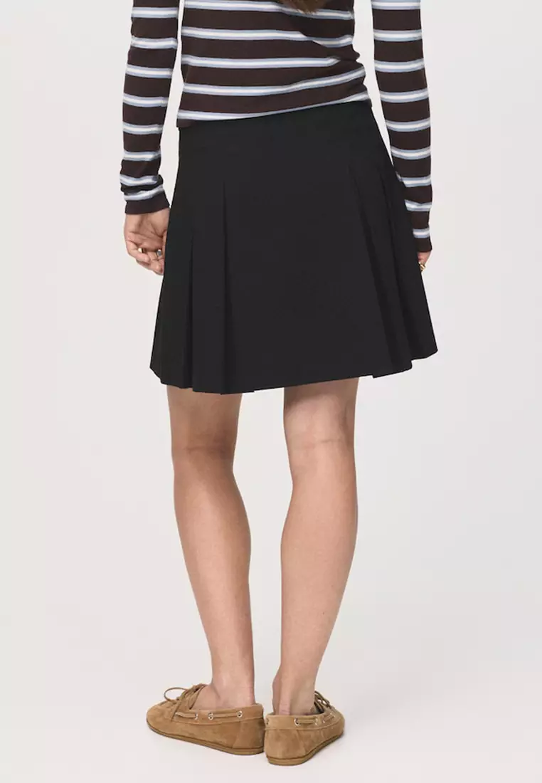 Pleated Mini-Skirt