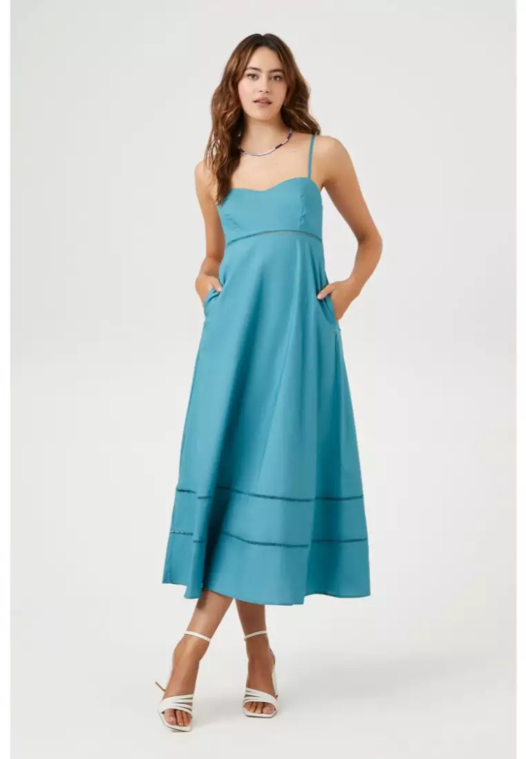 Forever 21 top teal dress