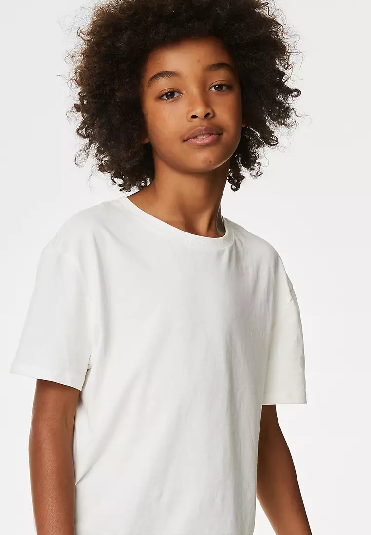 2pc Cotton Rich Shark Print Shirt and T-Shirt