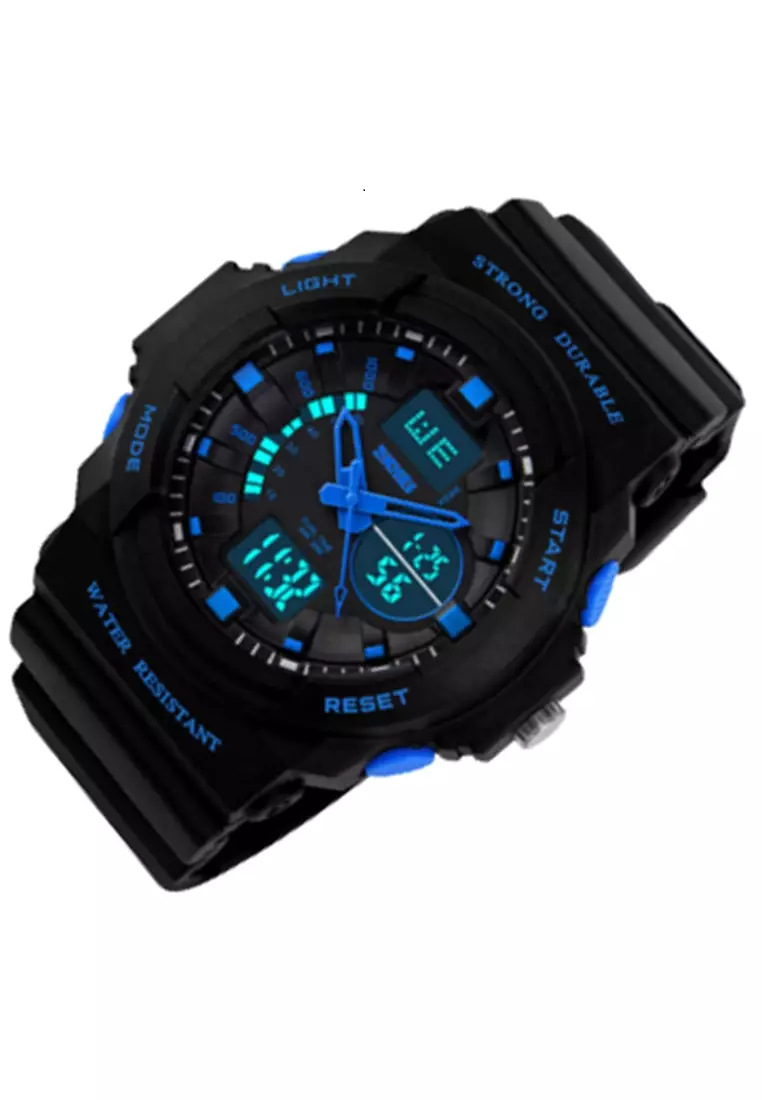 Jam Tangan Casual Anak LED Waterproof Strap Tali Material PU Berkualitas YU86 ORIGINAL