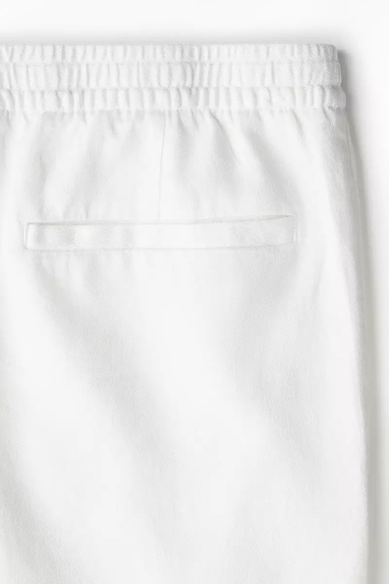 Relaxed Fit Linen-blend shorts