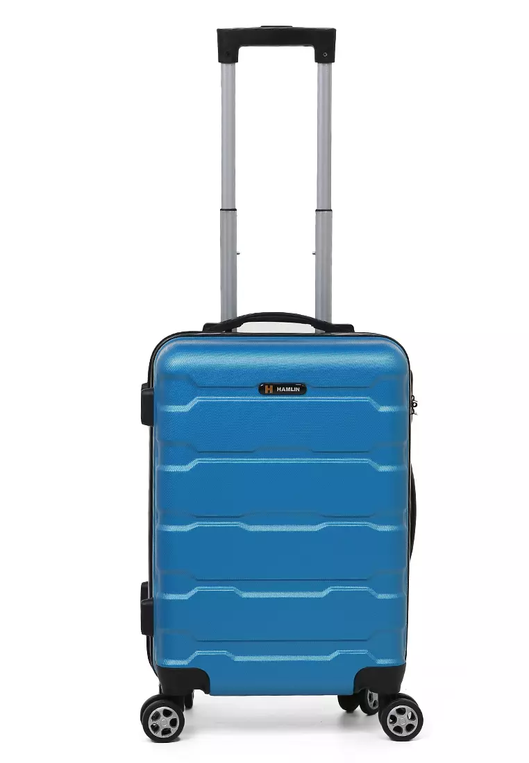 Carlton Koper Hardcase Unisex Size 20 Inch Tas Travel Combination Lock Large Compartment Material ABS+PVC Coated ORIGINAL - Light Blue