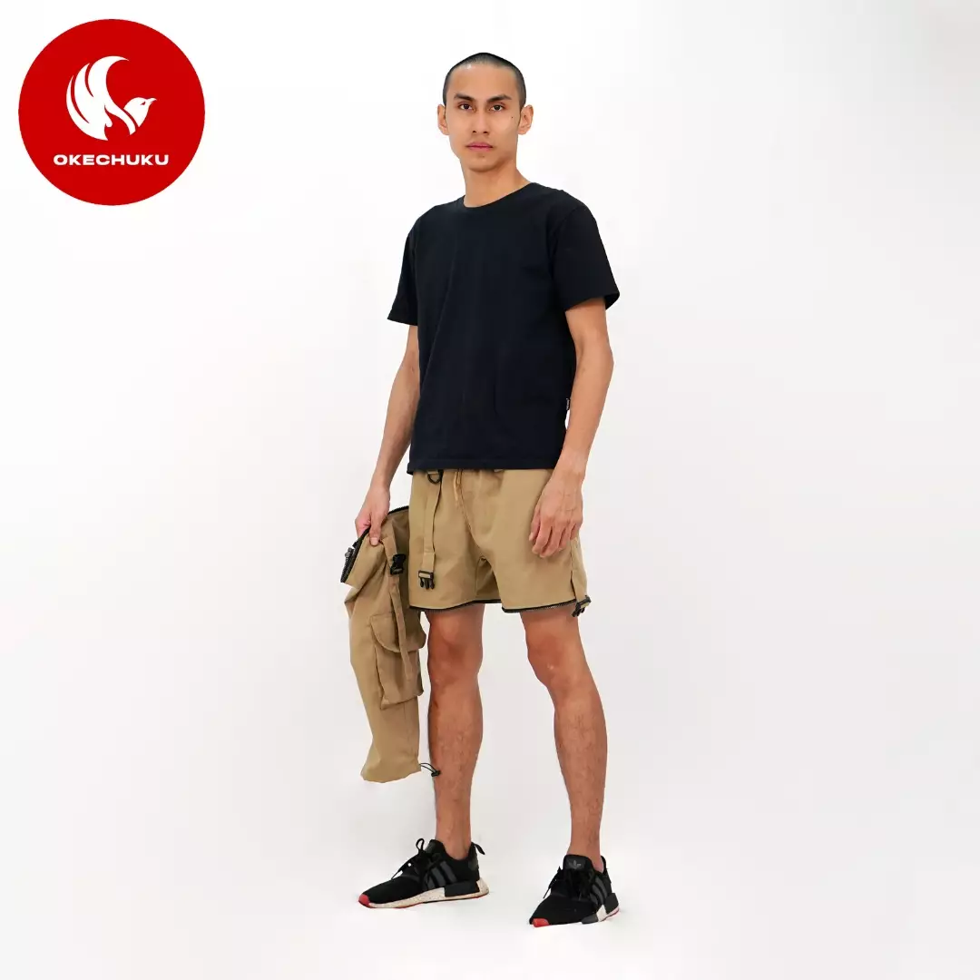 Okechuku JUSTIN Celana Cargo Panjang Pendek Pria Celana Techwear Style