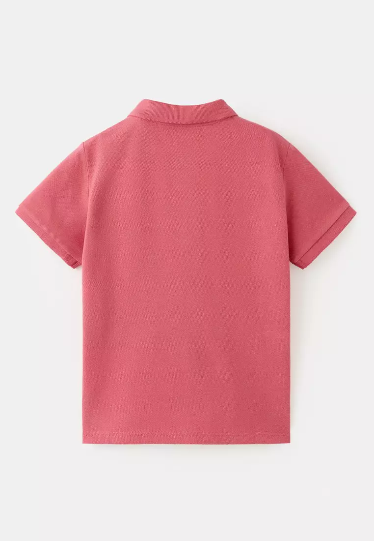 Short-Sleeved Cotton Polo Shirt
