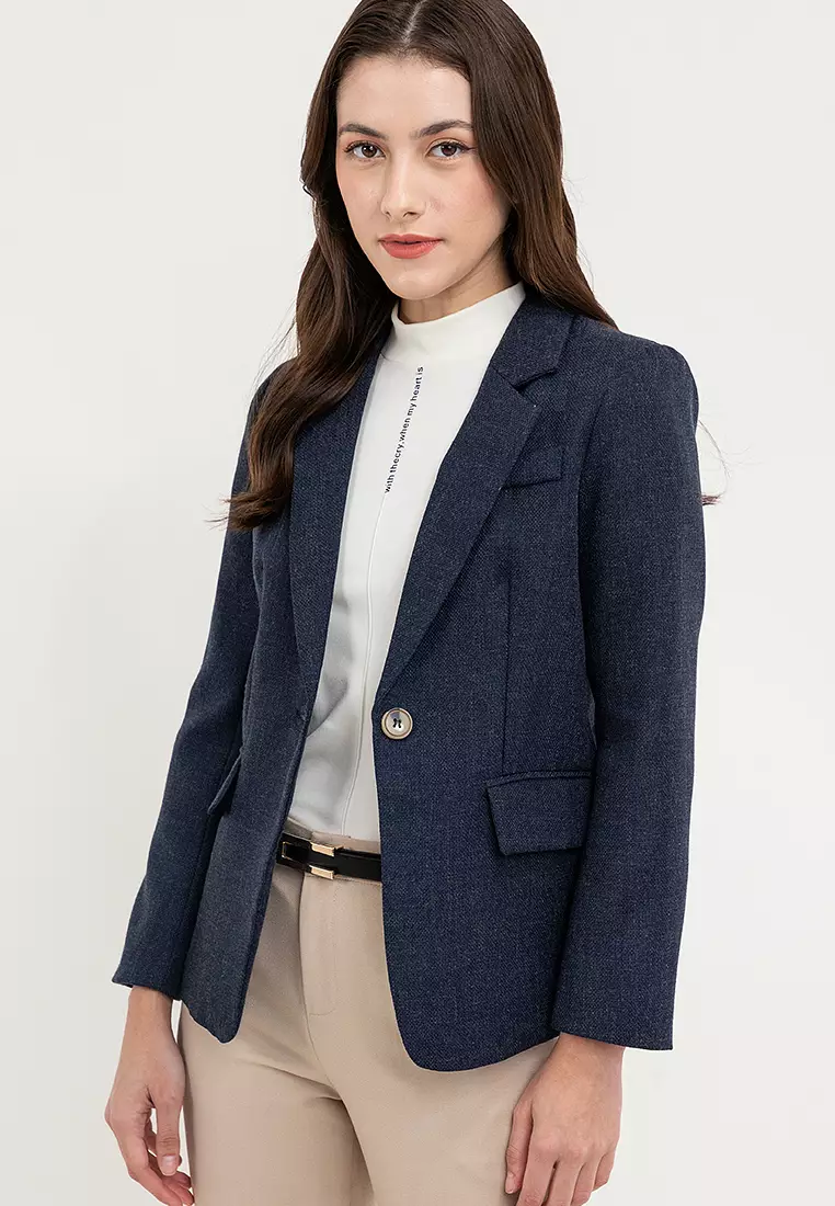 Textured Tailored Blazer