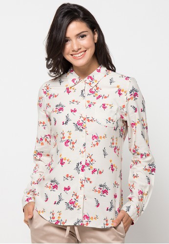Neon Flower Full Print Shirt