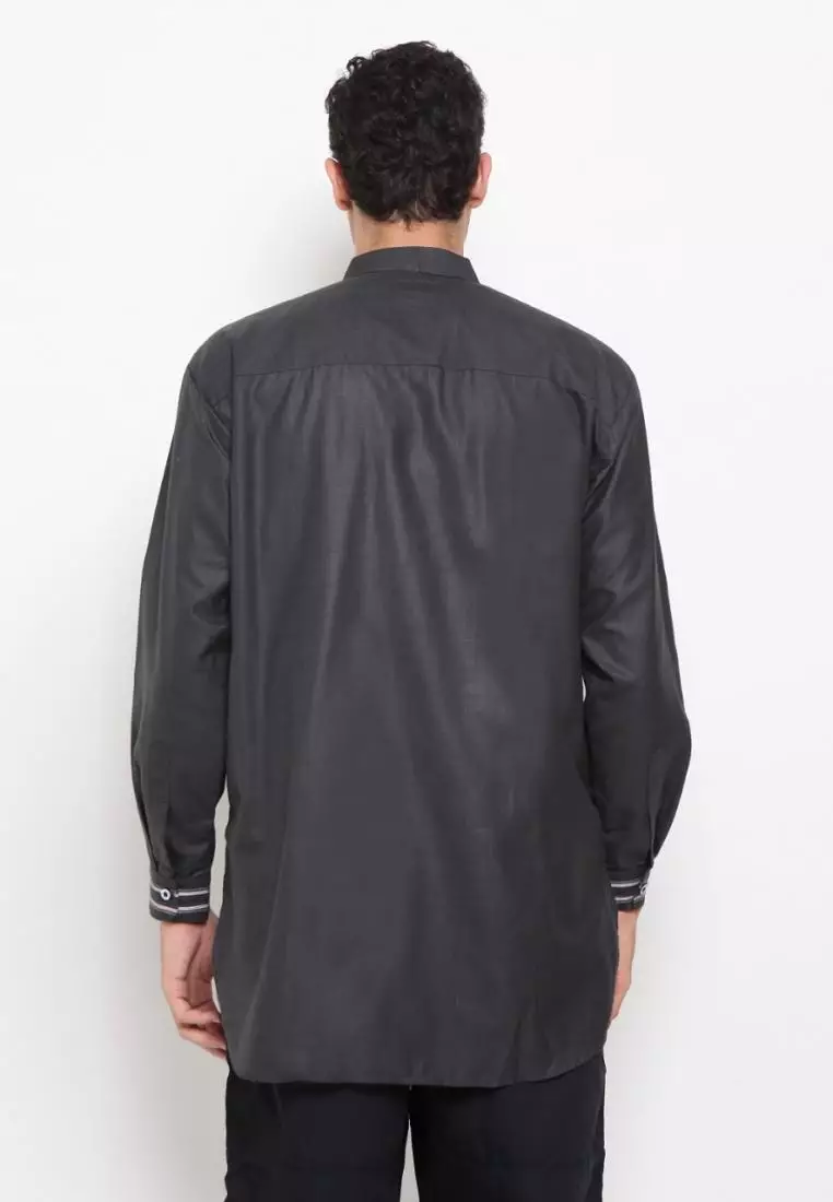 Zayidan Baju Koko Gamis Muslim Pria Wahab - Abu Tua