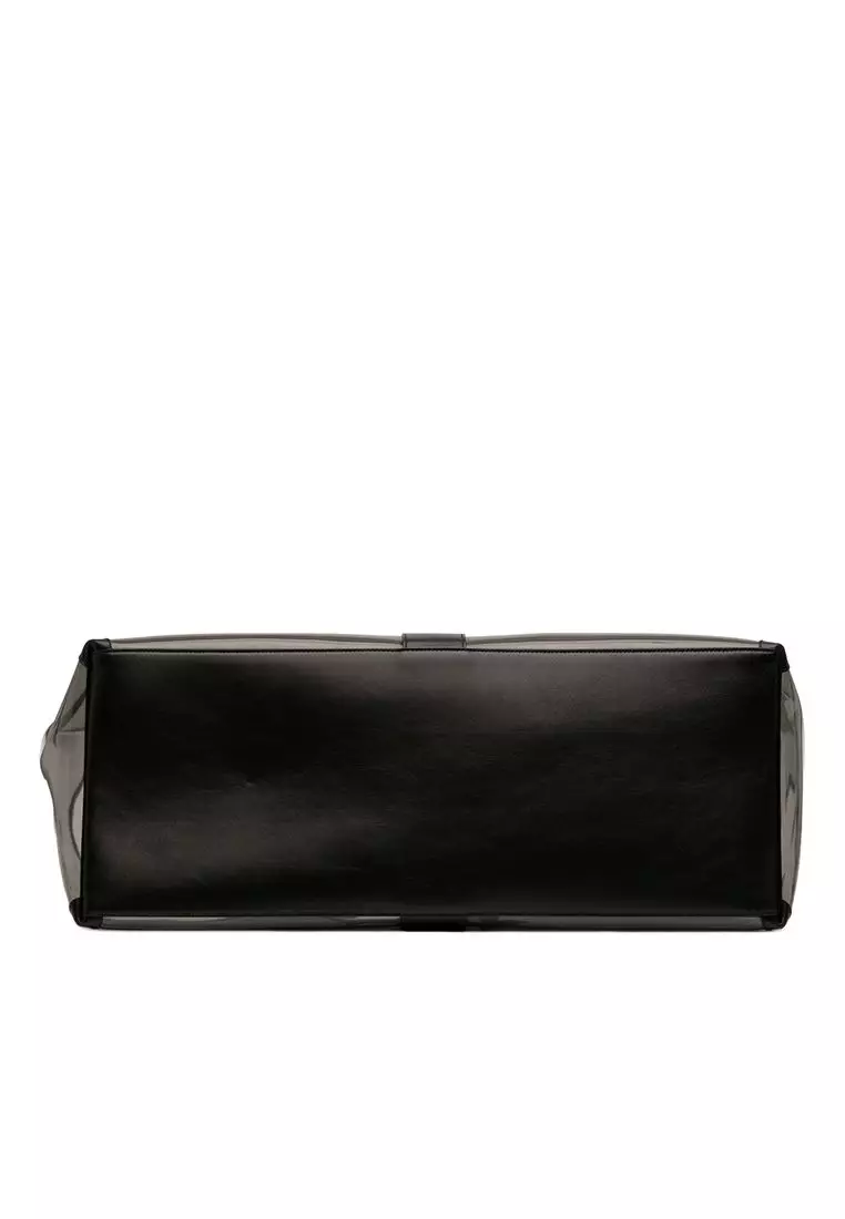 Pre-Loved Saint Laurent Maxi Pvc Transparent Y Tote