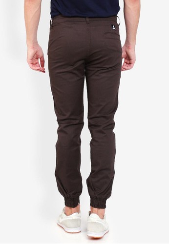 Jual Allends Maze Jogger  Dark Brown Original ZALORA 