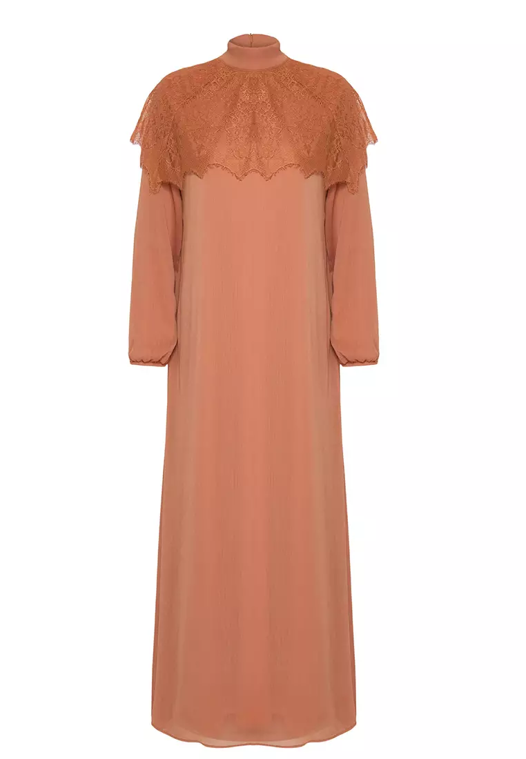 X AI Lace Cape Dress