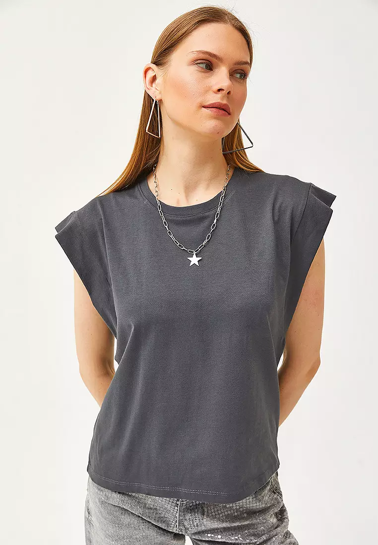 Cotton Round Neck Top