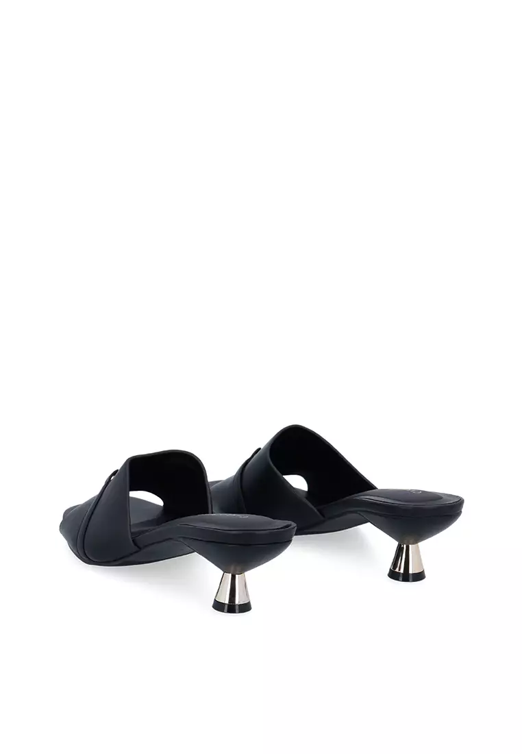 Black CR Clara Charm Heeled Sandals