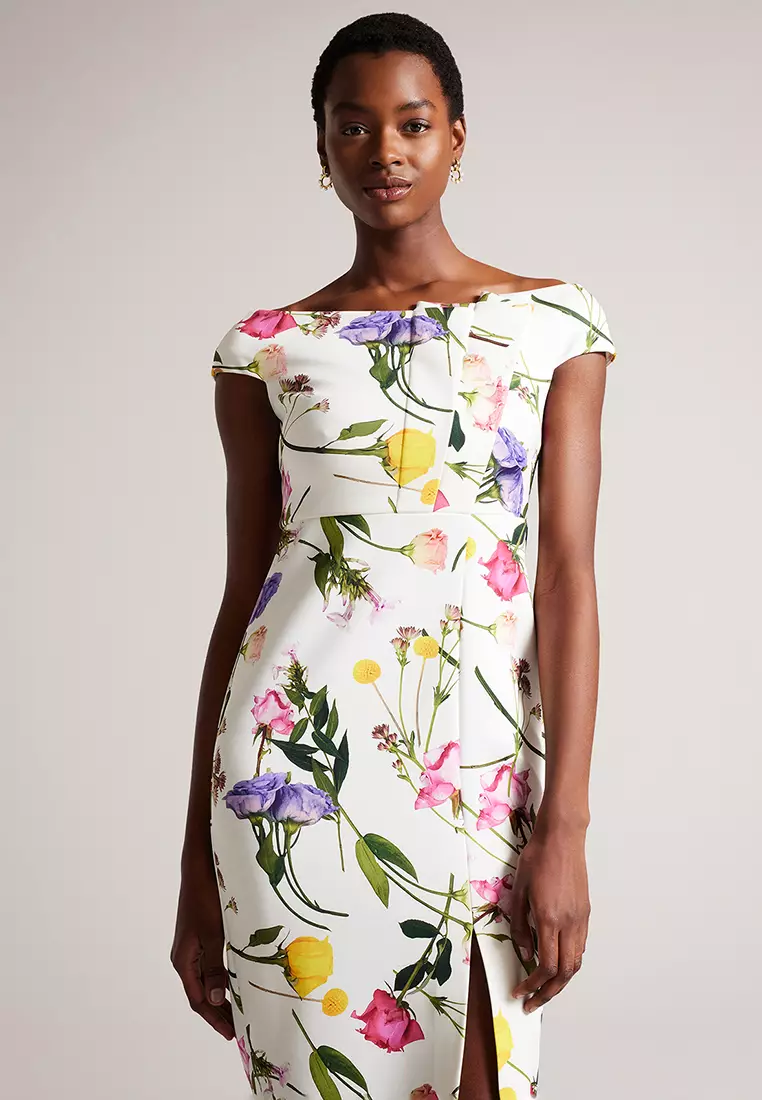 Buy TED BAKER Ted Baker Women s Loveina Floral Bardot Bodycon